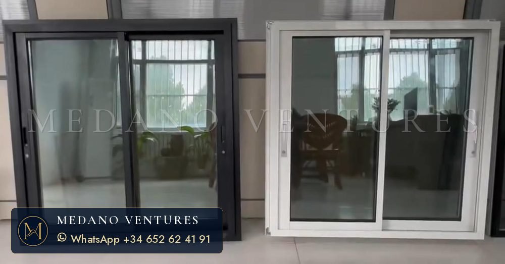 Ventanas correderas negras