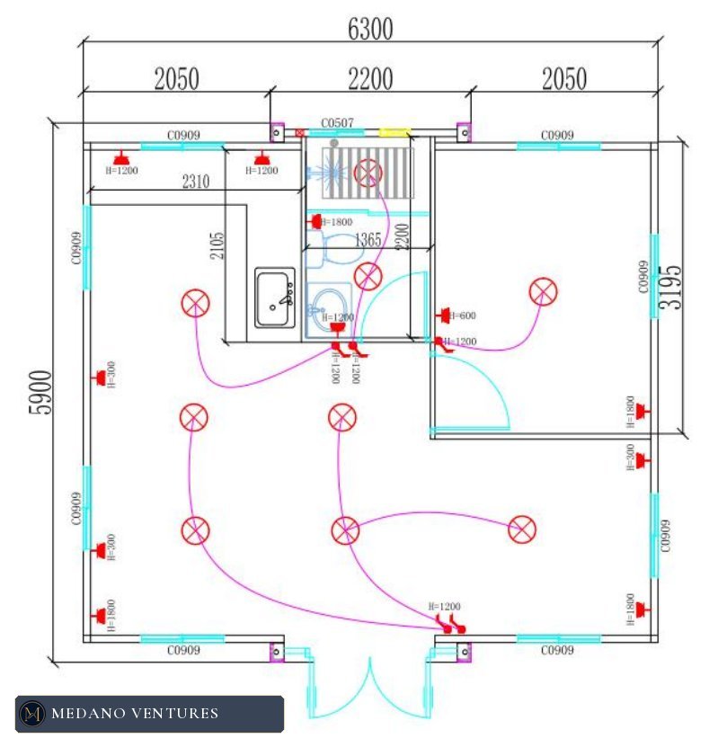Casa 20 FT: distribución 2