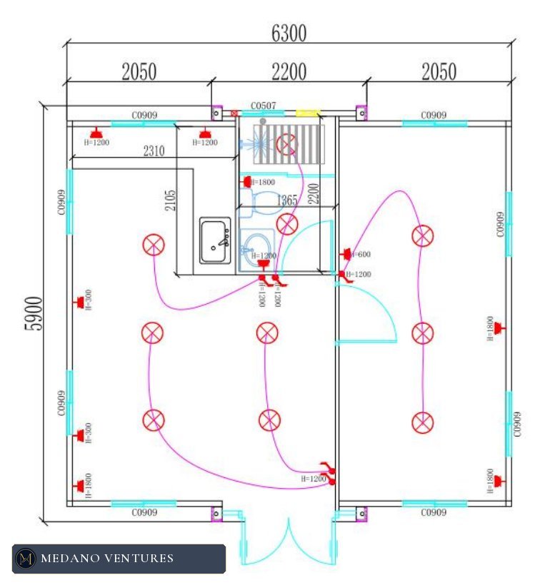 Casa 20 FT: distribución 5