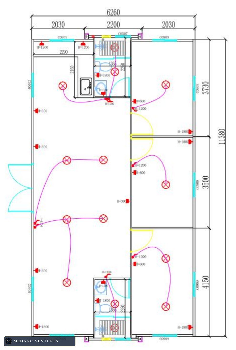 Casa 40 FT: distribución 3